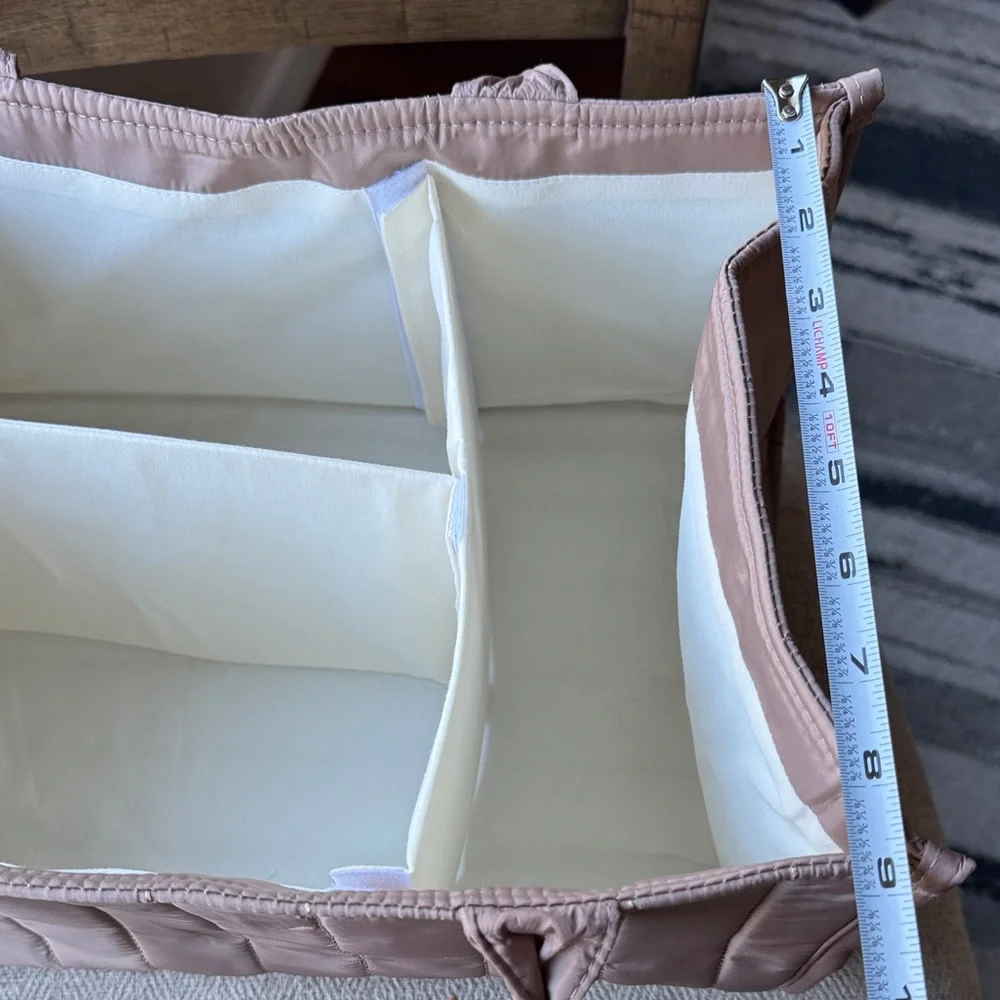 Foldable Storage Bin with Handles - Tan